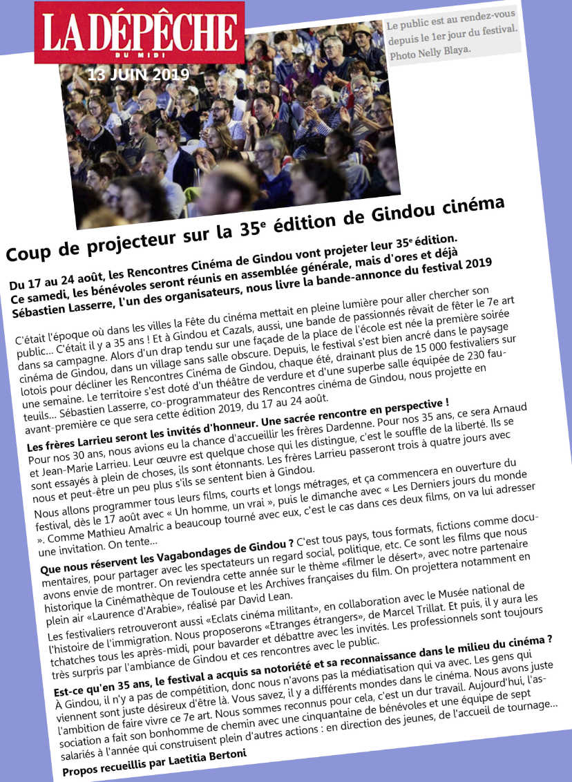 La Dépêche du Midi, jeudi 13 juin