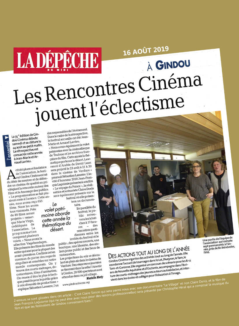 La Dépêche du Midi, vendredi 16 août